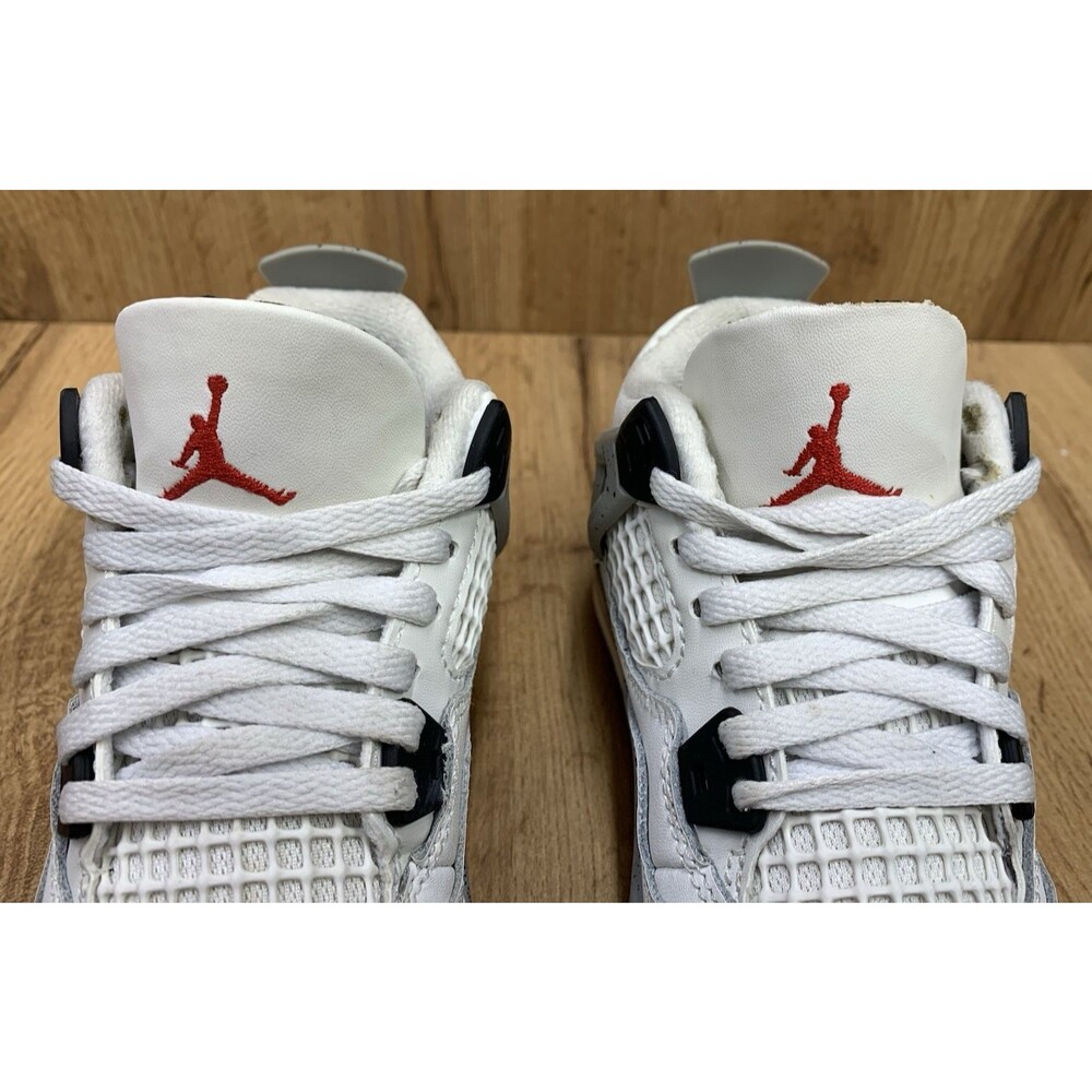 Nike Air Jordan 4 Retro TD White Cement IB4388-100 Toddler Kids Size 11C Shoes - Picture 8 of 12